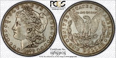 1878 8TF $1 VAM 9, First Die Pair N1