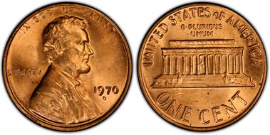 1970-D 1C MS66RD