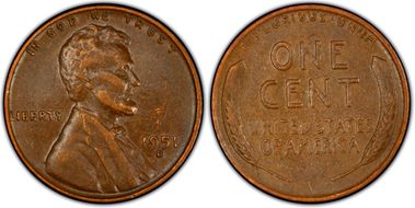 1951-D/S 1C OMM FS-511 XF40BN