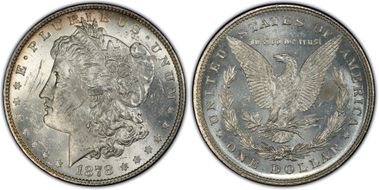 1878 8TF $1 VAM 14.4, Concave Reverse MS62