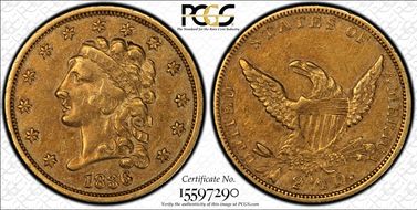 1836 $2.50 Script 8 XF40