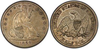 1859-S 50C XF45