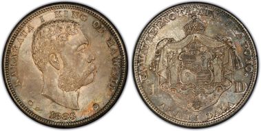 1883 $1 Hawaii MS65