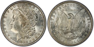 1882-O/S $1 VAM 4, O/S Recessed MS63