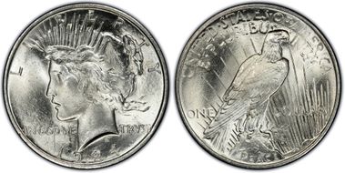 1924 $1 VAM 1A Bar D MS63