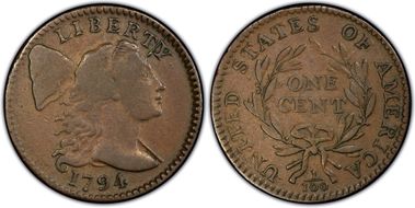 1794 1C Head of 1795 VF35BN