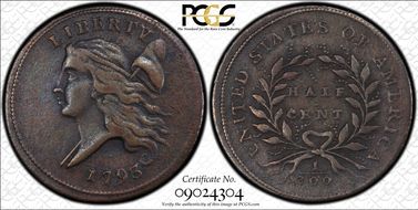 1793 1/2C VF30BN