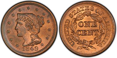 1849 1C N-22 MS65RB
