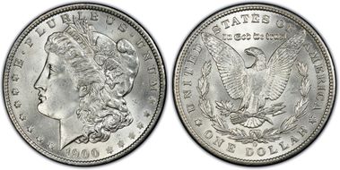 1900-O $1 VAM 15, Doubled Stars MS64