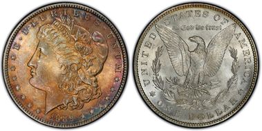 1889 $1 VAM 19A, Bar Wing MS65