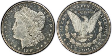 1897-O $1 MS61DMPL