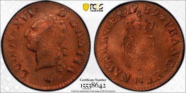 1789-M Liard Gad-348 MS63RB