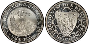 1931-A 3 Mk Magdeburg J-347 PR69CAM