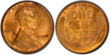 1944-D/D 1C RPM, FS-502 MS63RD