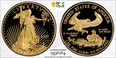 2007-W $50 Gold Eagle PR69DCAM