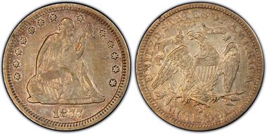 1877-S 25C S/Horiz S FS-501 VF30