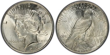 1922 $1 VAM 2C, Extra Hair MS61