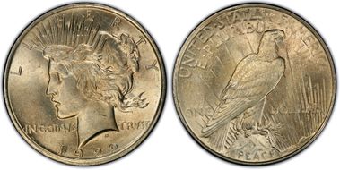 1922 $1 VAM 2F, Hair Pin MS62