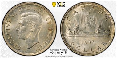 1937 S$1 Double HP MS63