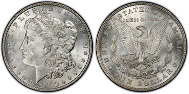 1880-O $1 VAM 21 Checkmark MS61