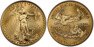 1998 $25 Gold Eagle MS70
