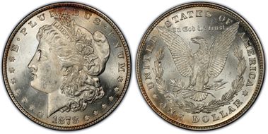 1878 8TF $1 VAM 10 Notched 7 MS63