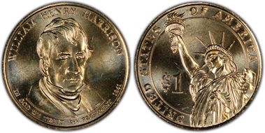 2009-D $1 William Henry Harrison Position A MS65