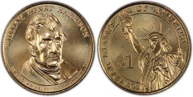 2009-D $1 William Henry Harrison Position B MS65
