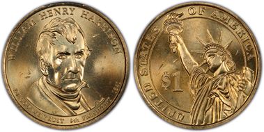 2009-P $1 William Henry Harrison Position B MS65