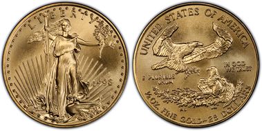 1998 $25 Gold Eagle MS69