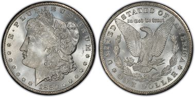 1880-CC $1 VAM 5, 8/High 7 MS65