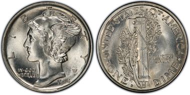 1918-D 10C MS66