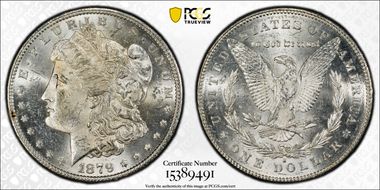 1879-S $1 Reverse of 1878 MS63