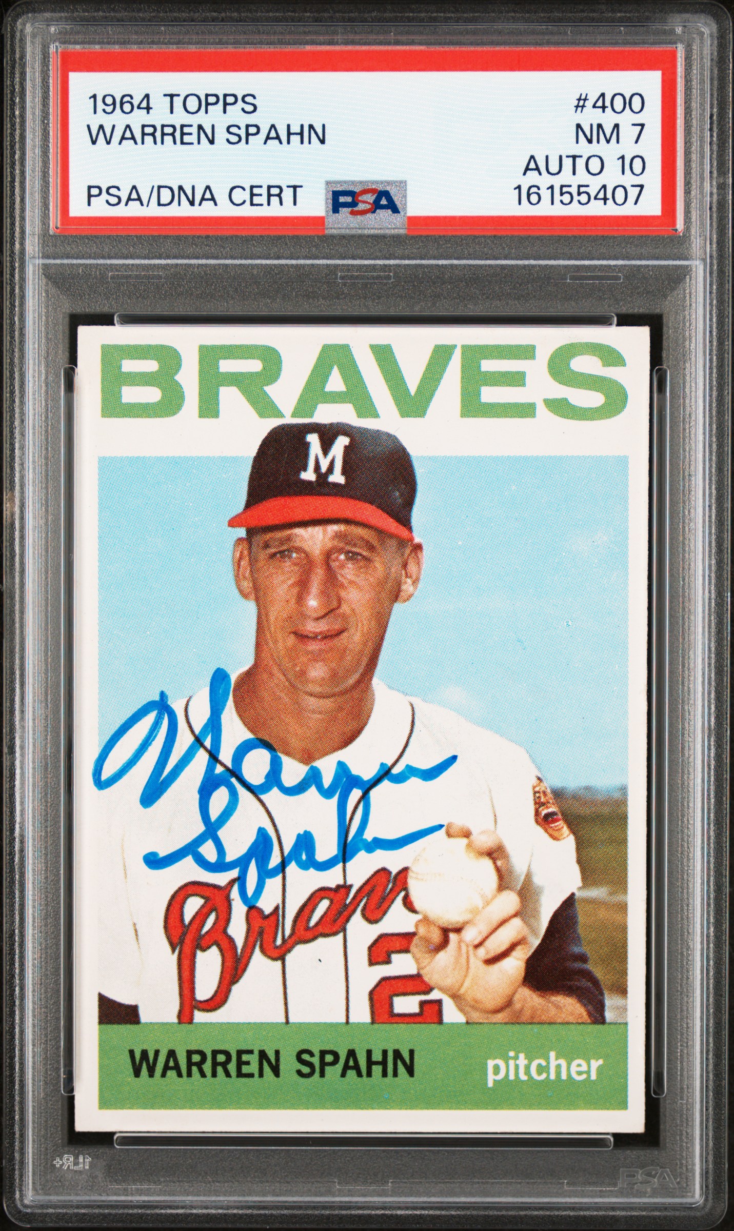 1964 TOPPS #400 WARREN SPAHN