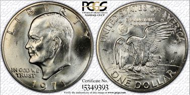 1971-S/S $1 Silver RPM FS-501 MS66