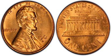 1961-D 1C D/Horiz D, FS-501 MS64RD