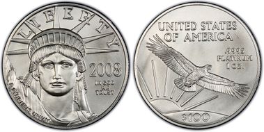 2008 $100 Statue of Liberty MS69