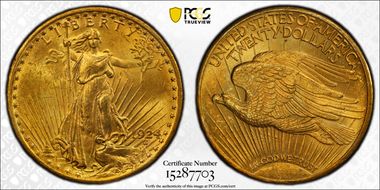 1924 $20 MS62