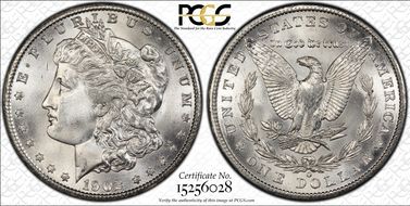 1902-O $1 VAM 25, Doubled Ear MS65