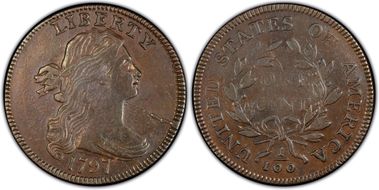 1797 1C Reverse of 1797, Stems XF45BN