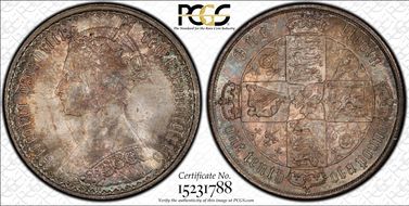 1874 Florin S-3893 MS64
