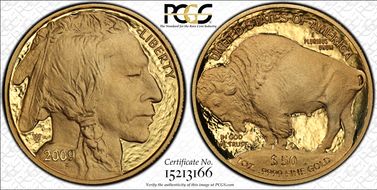2009-W $50 American Buffalo .9999 Fine Gold First Strike PR70DCAM