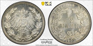 1907-D 1/2 Mk J-16 MS65