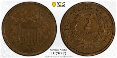 1865 2C AU58BN