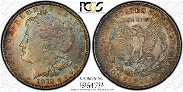 1878 7/8TF $1 Strong, VAM 39, 7/5 MS65