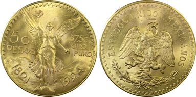 1924 50 Peso KM-481  Au MS65