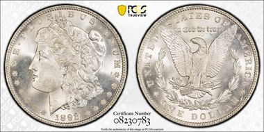 1892 $1 MS66