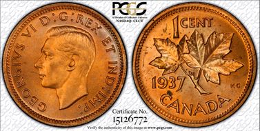 1937 1C Matte SP64RD