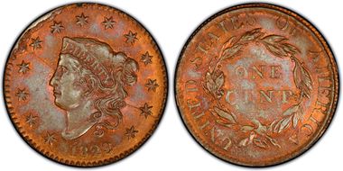 1823 1C Private Restrike MS64RB