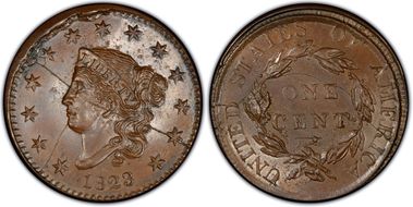 1823 1C Private Restrike MS65BN